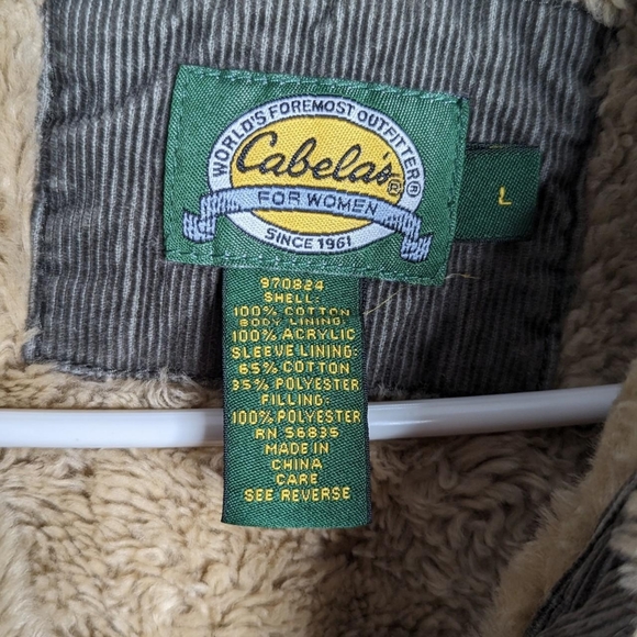 Green lined corduroy coat - Picture 2 of 4